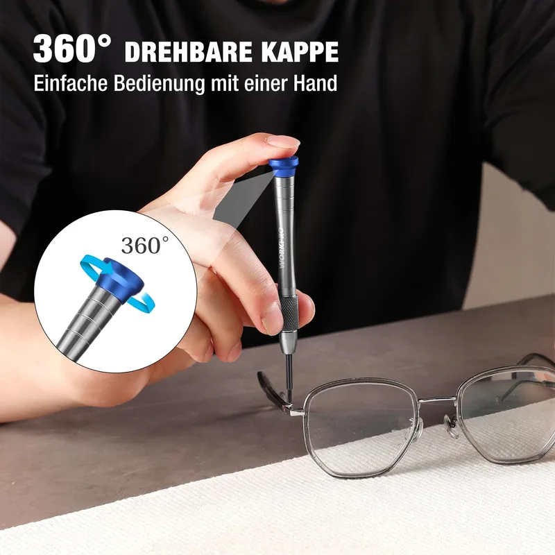 WORKPRO Mini Schroevendraaierset 6-delig Precisie Magnetisch — foto 7