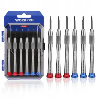 WORKPRO Mini Schroevendraaierset 6-delig Precisie Magnetisch — miniatuur 1