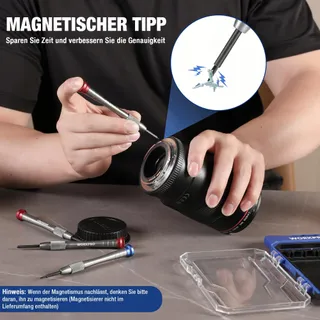WORKPRO Mini Schroevendraaierset 6-delig Precisie Magnetisch — miniatuur 6