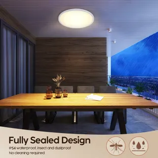AISUTHA LED Plafondlamp 24W 2800LM Dimbaar Afstandsbediening IP54 — miniatuur 6