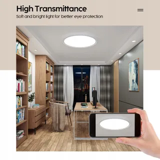 AISUTHA LED Plafondlamp 24W 2800LM Dimbaar Afstandsbediening IP54 — miniatuur 4