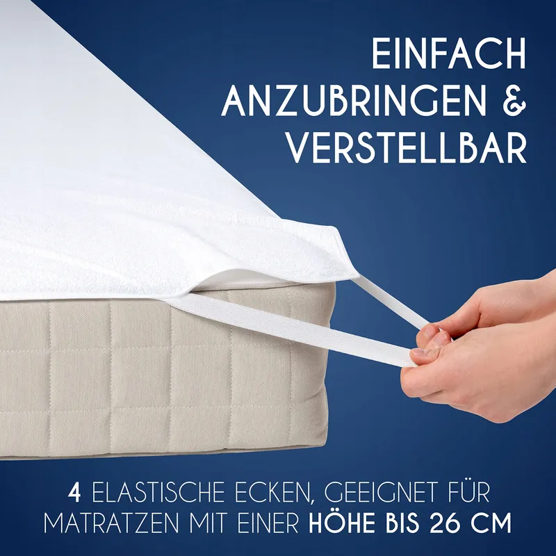 DREAMZIE Matrasbeschermer 70x190cm Waterdicht OEKO-TEX Ademend — foto 4