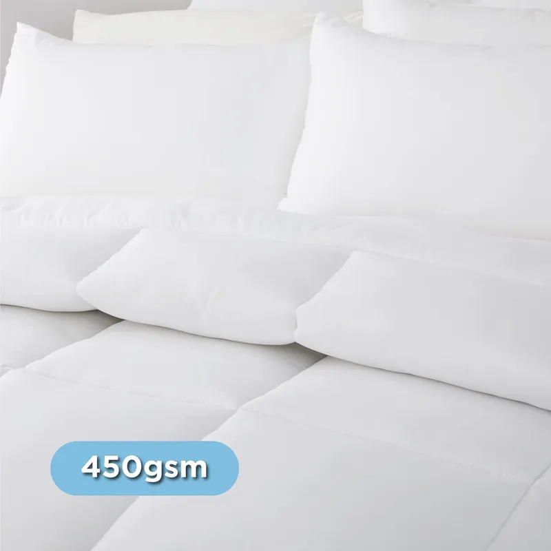 BEDSURE Winterdekbed 135x200 450GSM Hypoallergeen Wit — foto 3