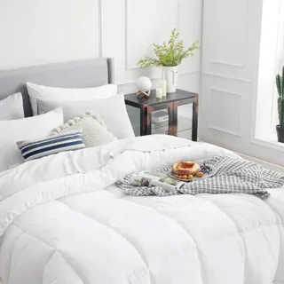 BEDSURE Winterdekbed 135x200 450GSM Hypoallergeen Wit — miniatuur 4