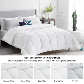 BEDSURE Winterdekbed 135x200 450GSM Hypoallergeen Wit — miniatuur 5