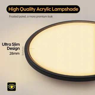 AISUTHA LED Plafondlamp 24W 2800LM Dimbaar 3000K-6500K IP54 — miniatuur 5
