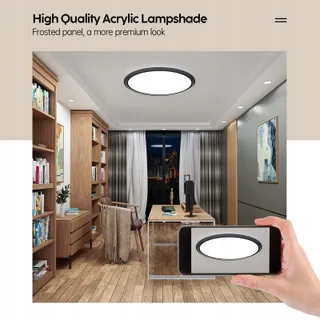 AISUTHA LED Plafondlamp 24W 2800LM Dimbaar 3000K-6500K IP54 — miniatuur 4