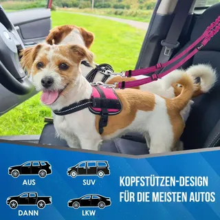 SLOWTON Dubbele Veiligheidsgordel Hond Auto VX — miniatuur 5