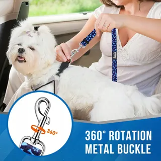 SLOWTON Dubbele Veiligheidsgordel Honden Auto Roze — miniatuur 3