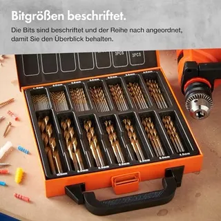 VONHAUS HSS Borenset 99-delig Titanium Hout Metaal Muur — miniatuur 4