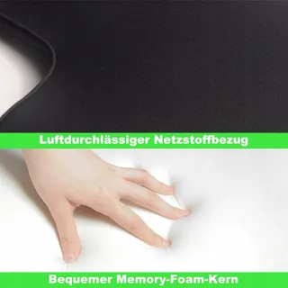 FOUNDCOOL Ergonomisch Lendenkussen Memory Foam Auto 54x43cm — miniatuur 5