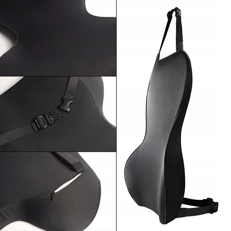 FOUNDCOOL Ergonomisch Lendenkussen Memory Foam Auto 54x43cm — foto 3