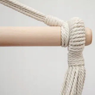 AMANKA XXL Hangstoel 185x130cm 150kg Tuin 2 Personen Grijs — miniatuur 4