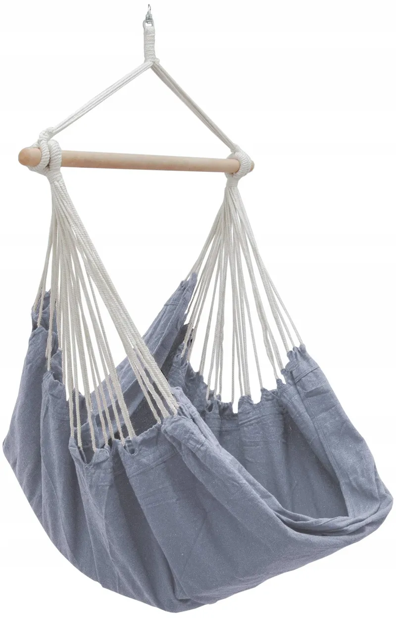 AMANKA XXL Hangstoel 185x130cm 150kg Tuin 2 Personen Grijs — foto 1