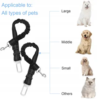 NUTABEVR Verstelbare Veiligheidsgordel Hond Kat Auto — miniatuur 6