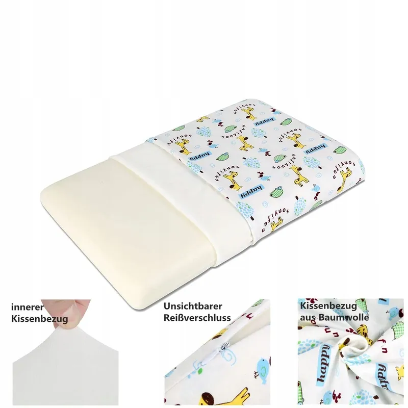 SIKAINI Kinderkussen 30x50 Memory Foam Oeko-Tex 3-8 Jaar — foto 8