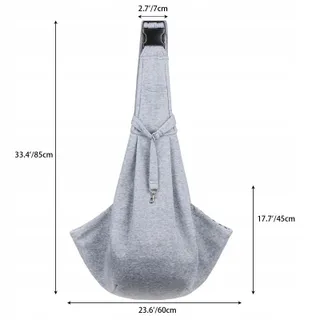 SARSUMIR Hondentas Verstelbare Schouderriem tot 7.5kg Grijs — miniatuur 7