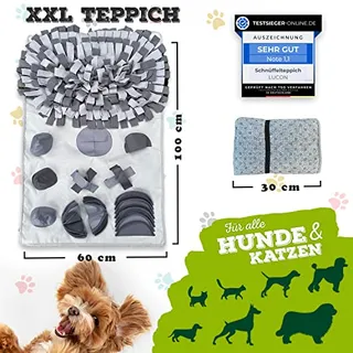 LUCON Snuffelmat Hond Kat 11-Delig 100x60cm Grijs — miniatuur 3