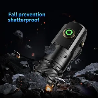 ASORT Mini LED Zaklamp 5000 Lumen 5 Modi IPX6 Waterdicht — miniatuur 7