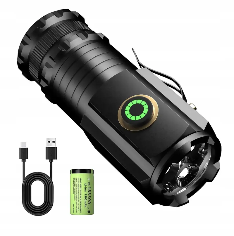 ASORT Mini LED Zaklamp 5000 Lumen 5 Modi IPX6 Waterdicht — foto 9