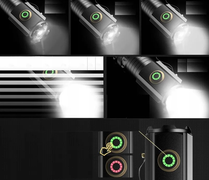 ASORT Mini LED Zaklamp 5000 Lumen 5 Modi IPX6 Waterdicht — foto 10
