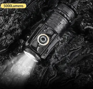 ASORT Mini LED Zaklamp 5000 Lumen 5 Modi IPX6 Waterdicht — miniatuur 12