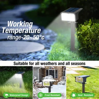 NIPIFY Solarlamp met Bewegingssensor Buiten Koud Wit 6 Stuks — miniatuur 5