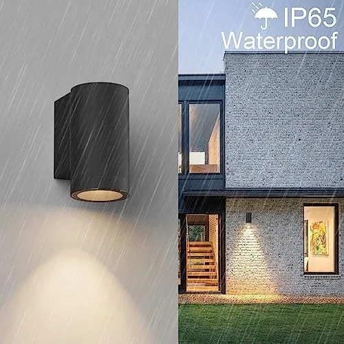 KLIGHTEN Wandlamp Buiten GU10 IP65 Zwart Zonder Lamp — foto 2
