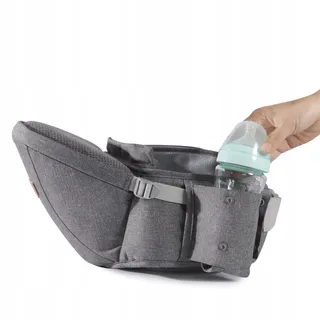 SUNVENO Ergonomische Heupdrager Baby 0-20kg Grijs — miniatuur 7