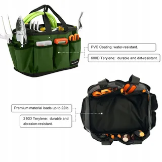 HOUSOLUTION Tuingereedschapstas Stevig 12 Inch Groen — miniatuur 4