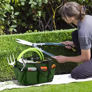 HOUSOLUTION Tuingereedschapstas Stevig 12 Inch Groen — miniatuur 7