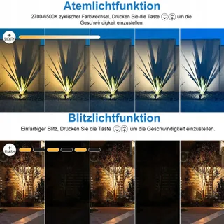 MEIHUA Solar Schijnwerper Afstandsbediening 2 Stuks IP66 — miniatuur 3