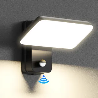 BRIGHTOWER LED Buitenlamp 24W Met Bewegingssensor IP65 Zwart — miniatuur 1
