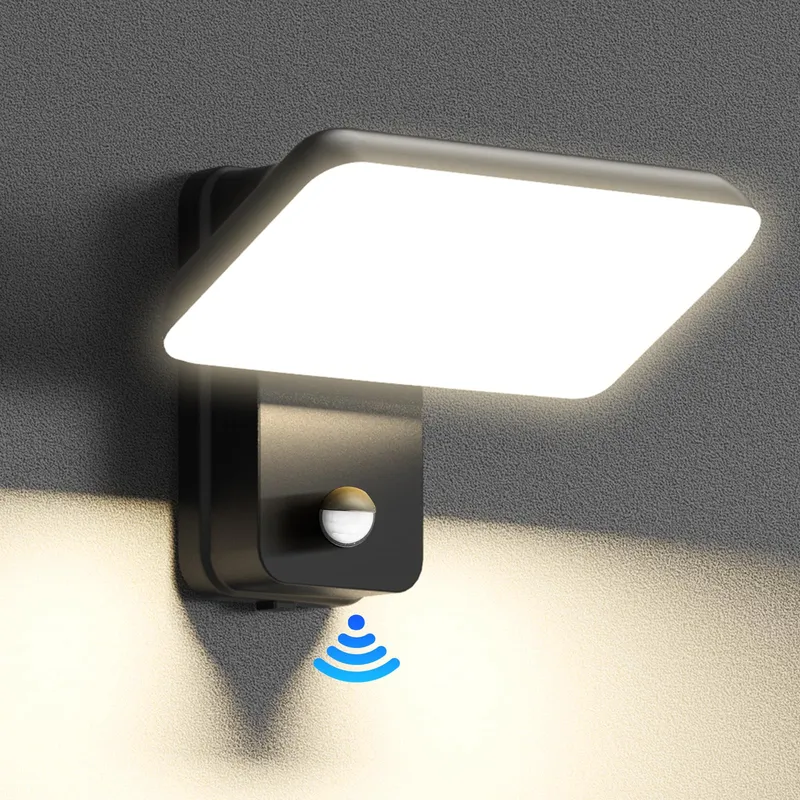 BRIGHTOWER LED Buitenlamp 24W Met Bewegingssensor IP65 Zwart — foto 1