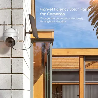 COOAU Solar Zonnepaneel Beveiligingscamera 360° 3M Kabel — miniatuur 7