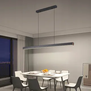 MIKERU Moderne LED Hanglamp Dimbaar 120cm 3 Kleuren Eetkamer — miniatuur 7