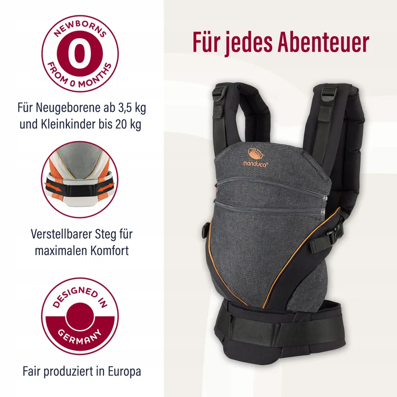 MANDUCA Multifunctionele Ergonomische Draagzak Baby 35kg-20kg — foto 3