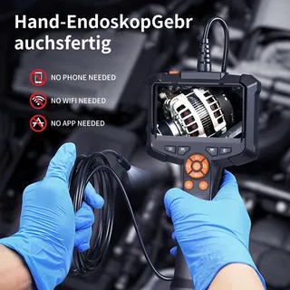 QIMIC Inspectiecamera 15m 8mm IP67 Waterdicht 8 LED 4.3 Inch Scherm — miniatuur 7