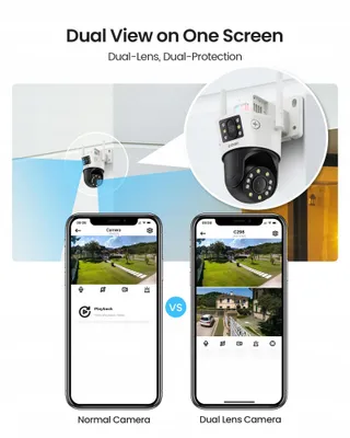 ZOSI Buitencamera 8MP Pan Tilt Dual Lens 8X Zoom AI WiFi 2.4G — miniatuur 2