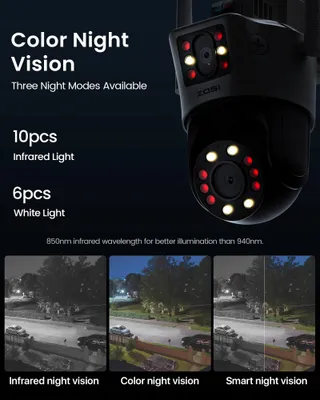 ZOSI Buitencamera 8MP Pan Tilt Dual Lens 8X Zoom AI WiFi 2.4G — miniatuur 7