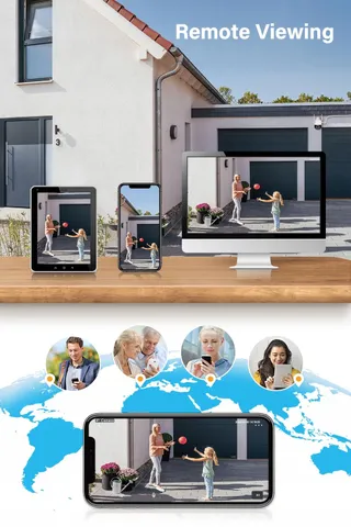 JENNOV Buitencamera 5MP WiFi Nachtzicht Bewegingsdetectie NVR — miniatuur 6