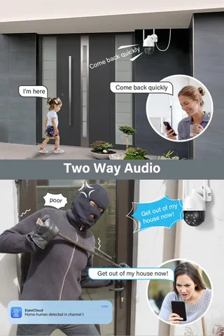JENNOV Buitencamera 5MP WiFi Nachtzicht Bewegingsdetectie NVR — miniatuur 5