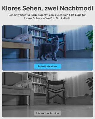BLURAMS Binnencamera 2K+2K 360° Tweeweg Audio WiFi Alexa — miniatuur 4