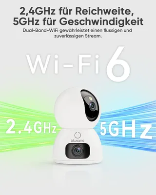 BLURAMS Binnencamera 2K+2K 360° Tweeweg Audio WiFi Alexa — miniatuur 6