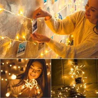 ELEGEAR Kerstverlichting Waterdicht Lichtsnoer 10M 100 LED — miniatuur 5
