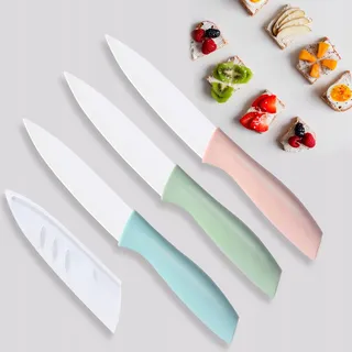 SHOPLEASE Keramische Messenset 3-delig Groente Fruit Vlees — miniatuur 7