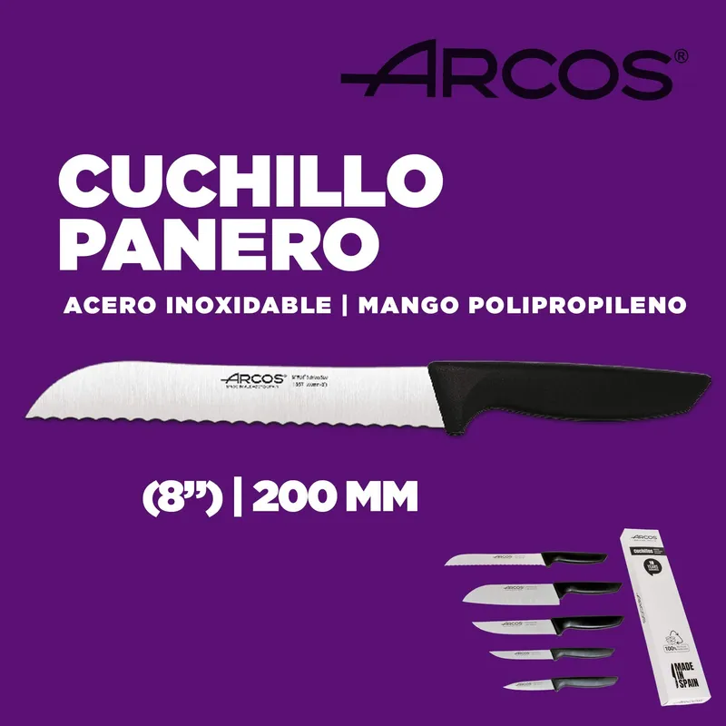 ARCOS Keukenmessenset Professioneel RVS 5 Stuks — foto 5