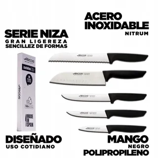 ARCOS Keukenmessenset Professioneel RVS 5 Stuks — miniatuur 2