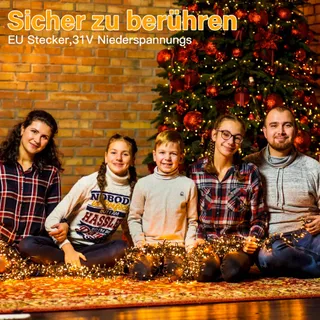 OLLNY Lichtsnoer Buiten Waterdicht 6M 400 LED — miniatuur 8