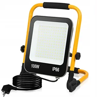 IKODM LED Schijnwerper 100W Draagbare Werklamp 10000LM 6000K IP66 — miniatuur 1